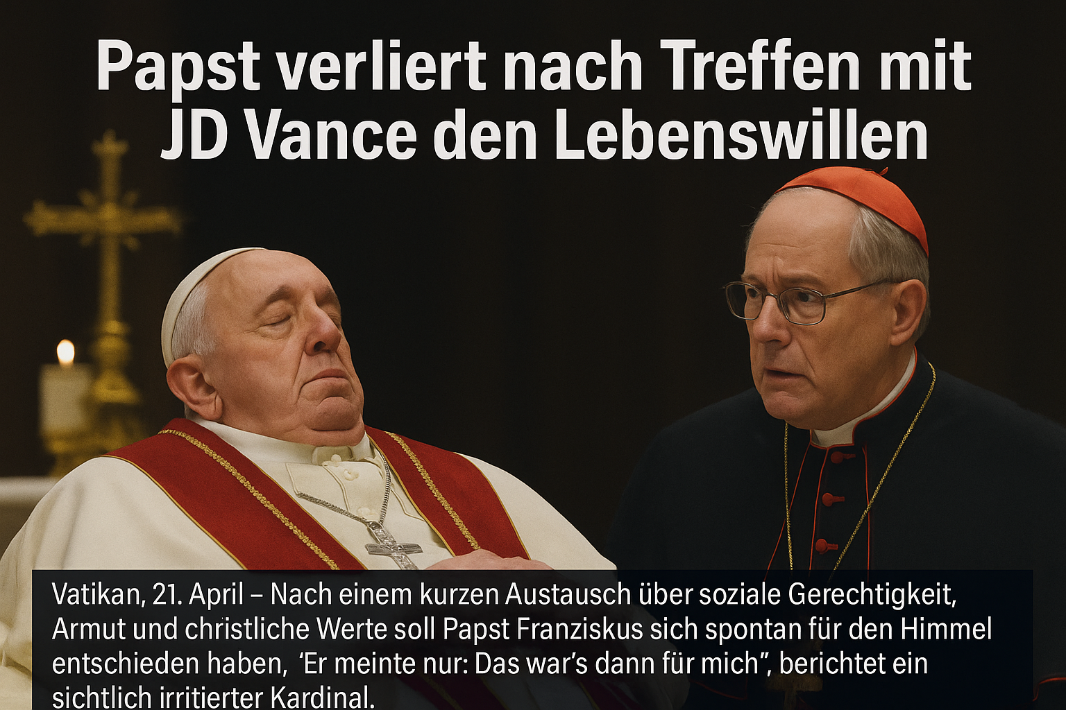 Auferstehung vertagt – Papst Franziskus tritt ab