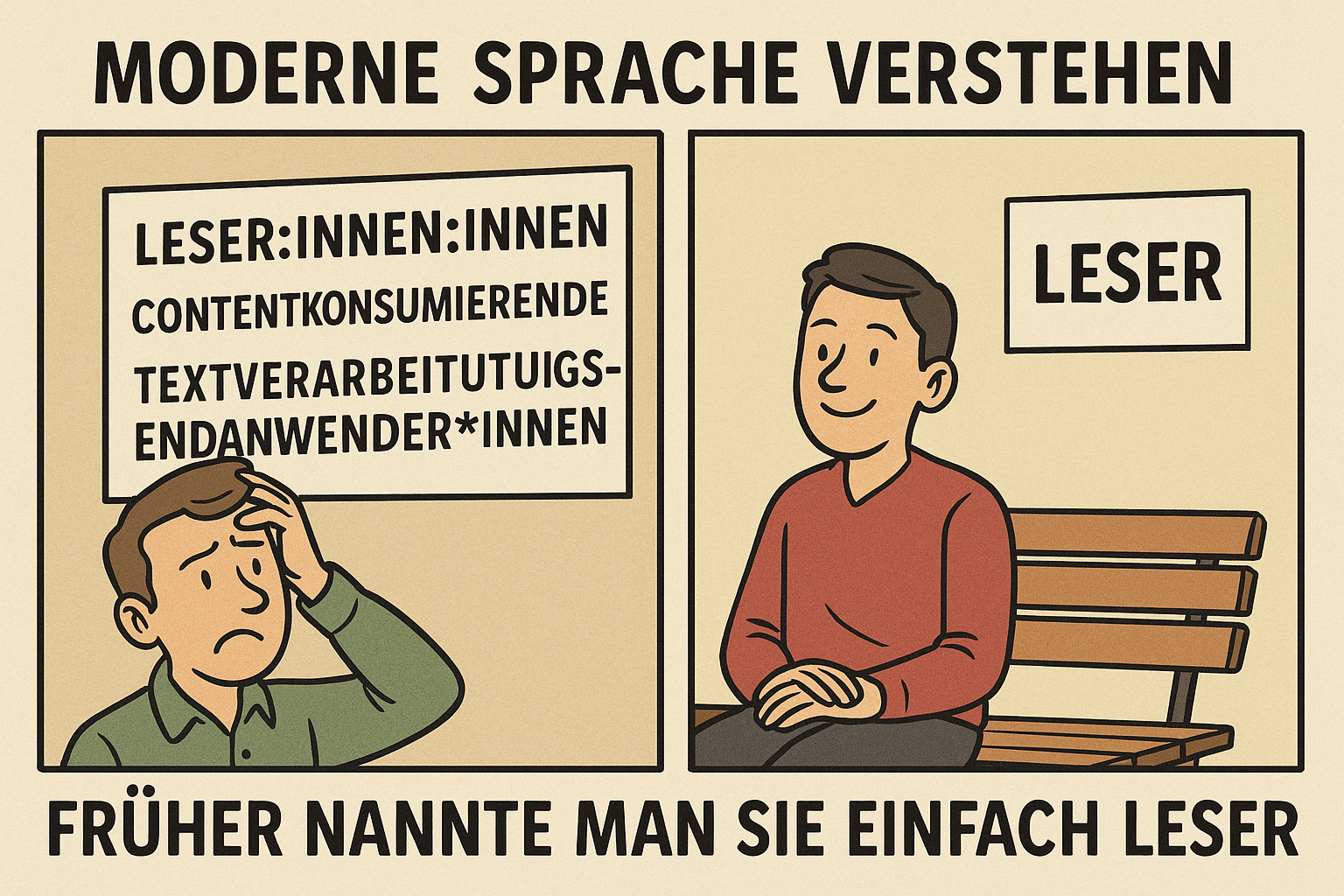 Eine kleine Gender-Galaxie – oder: Wer lesen kann, ist klar im Nachteil